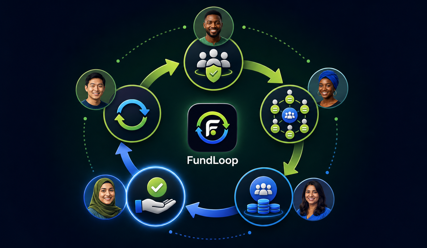 Visual explanation of how FundLoop works
